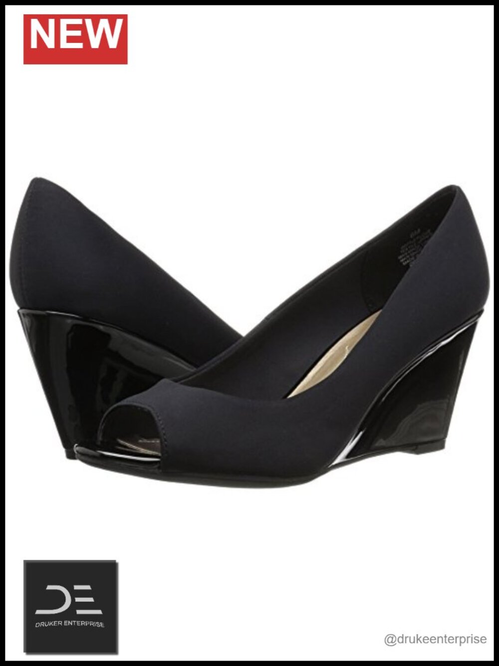 Bandolino Tufflove Women's Peep Toe Wedge Pump Heels Slip-On Evening Shoes